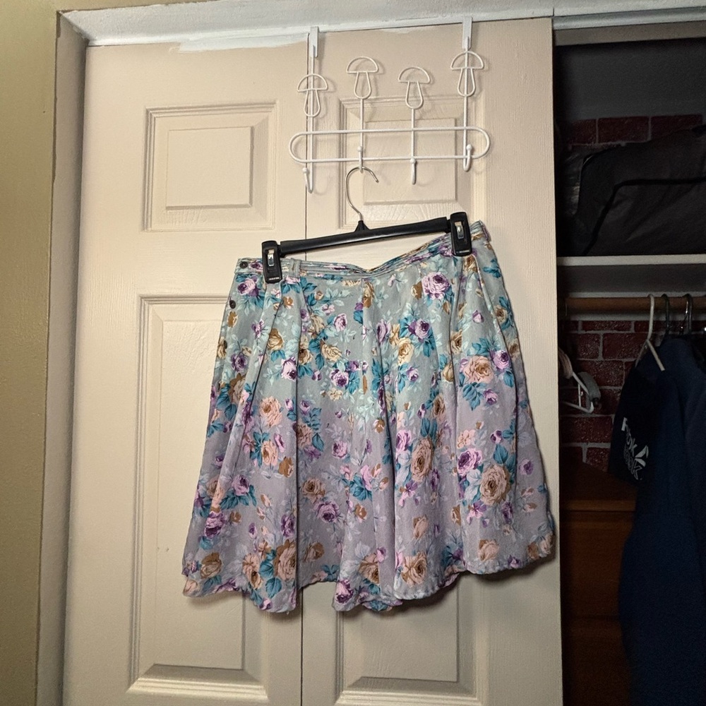 Very J Floral Skater Skirt - Multicolor